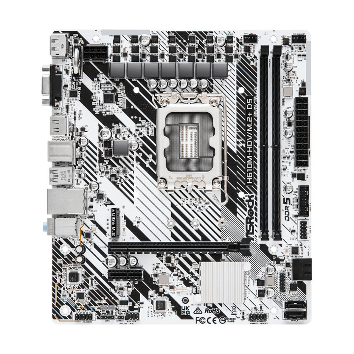Дънна платка AsRock H610M-HDV/M.2  D5, LGA1700, DDR5 - 90-MXBM50-A0UAYZ - 2
