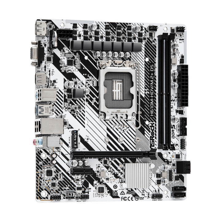 Дънна платка AsRock H610M-HDV/M.2  D5, LGA1700, DDR5 - 90-MXBM50-A0UAYZ - 4