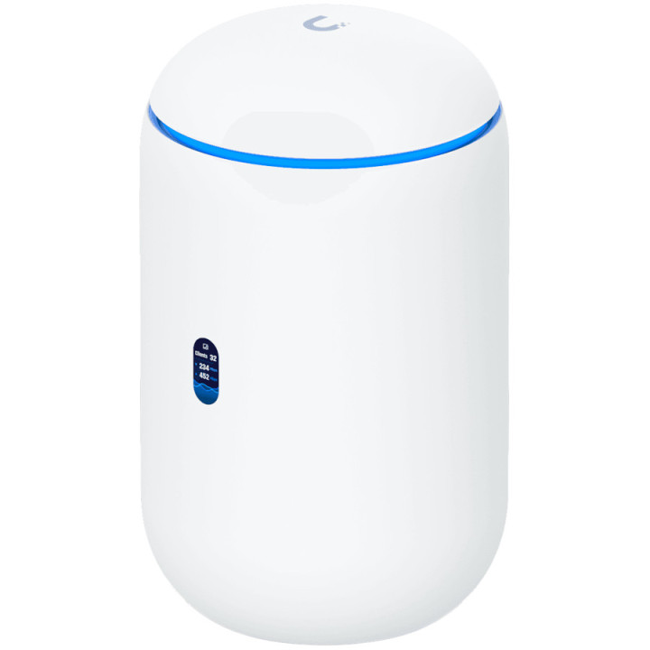 Рутер UBIQUITI UniFi Dream Router 7, Wi-Fi 7, 4-ядрен ARM Cortex-A53 1.5GHz, 3GB RAM, 64GB Flash, 1x SFP+, 1x RJ-45 WAN - UDR7-E