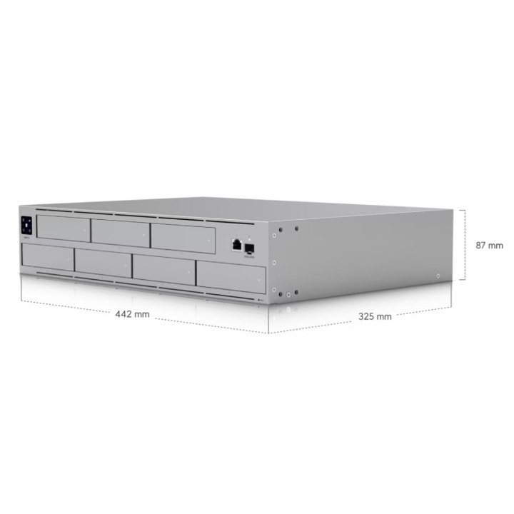 NAS сървър Ubiquiti UNAS-Pro, 2U Rackmount, 7x 2.5"/3.5" bay, 10G SFP+, ARM Cortex-A57 1.7GHz - UNAS-PRO-EU - 4