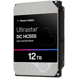 Сървърен твърд диск Western Digital Ultrastar DC HC555, 12TB, 3.5", 512MB, 7200 RPM, SATA III - WUH722012CLE6L4 - 1