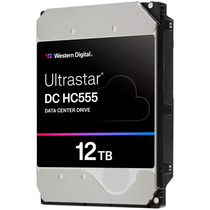Сървърен твърд диск Western Digital Ultrastar DC HC555, 12TB, 3.5", 512MB, 7200 RPM, SATA III - WUH722012CLE6L4 - 1