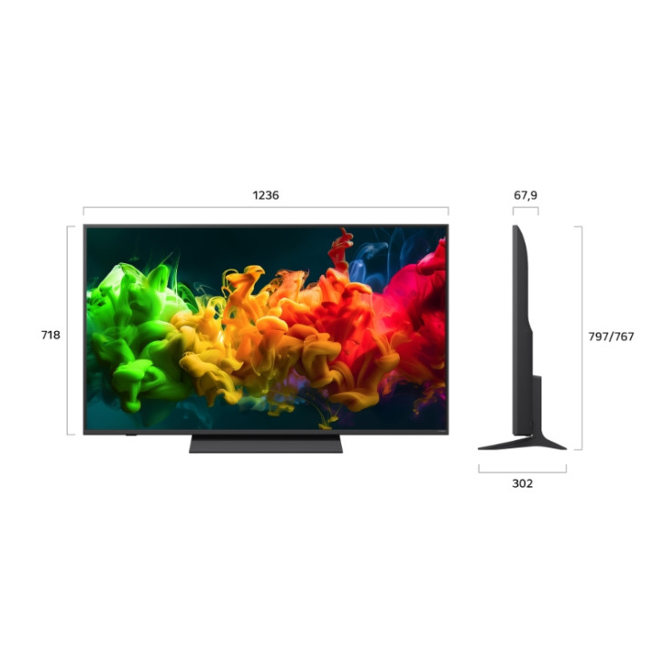 Телевизор LG 55QNED81B3A, 55" (139.70 cm) 4K QNED MiniLED, Alpha 7 AI Processor, HDR10, webOS 26 ThinQ, Wi-Fi, Bluetooth 5.3, 3x