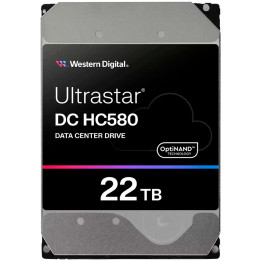 Твърд диск Western Digital Ultrastar DC HC580, 22TB, 3.5", 7200RPM, SATA III, 512MB Cache - WUH722422ALE6L4 - 1