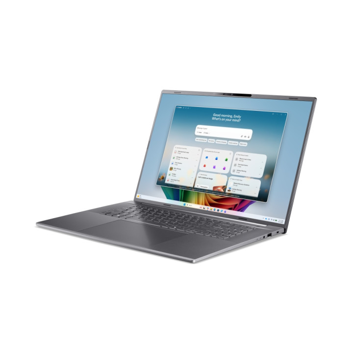 Лаптоп Acer Aspire A18-I71M-74W1, 18" WUXGA (1920x1200) IPS 165Hz, Intel Core Ultra 7 355 (up to 4.70GHz), 16GB LPDDR5X, 512GB S