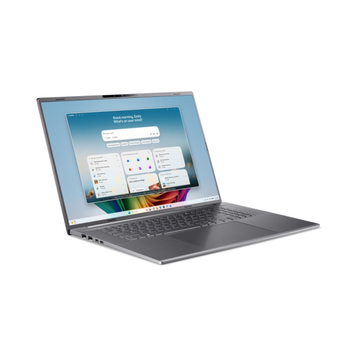 Лаптоп Acer Aspire A18-I71M-74W1, 18" WUXGA (1920x1200) IPS 165Hz, Intel Core Ultra 7 355 (up to 4.70GHz), 16GB LPDDR5X, 512GB S