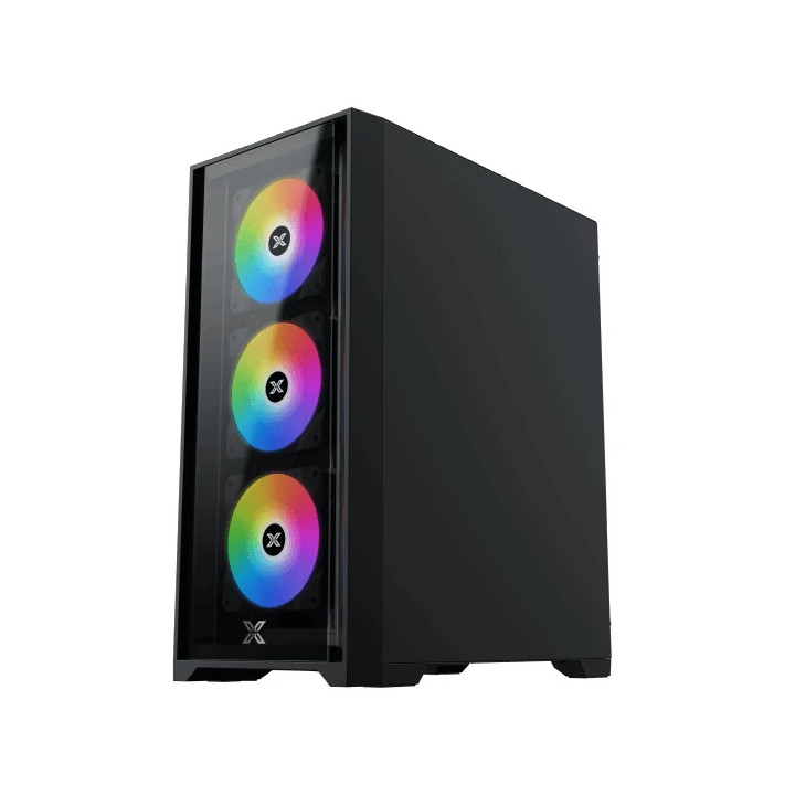 Кутия за компютър Xigmatek Quantum, Middle Tower, ATX/EATX, 4x ARGB вентилатора, Tempered Glass - EN42874 - 2