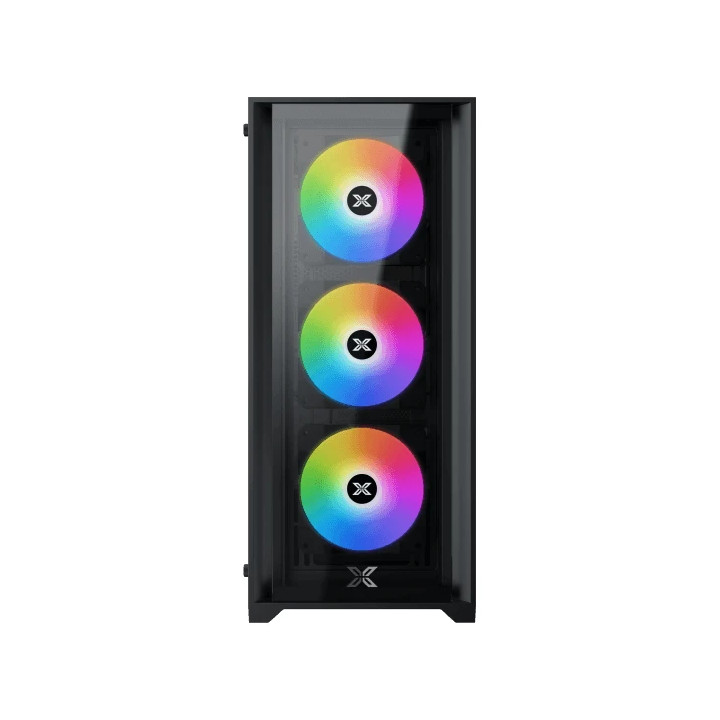 Кутия за компютър Xigmatek Quantum, Middle Tower, ATX/EATX, 4x ARGB вентилатора, Tempered Glass - EN42874 - 4