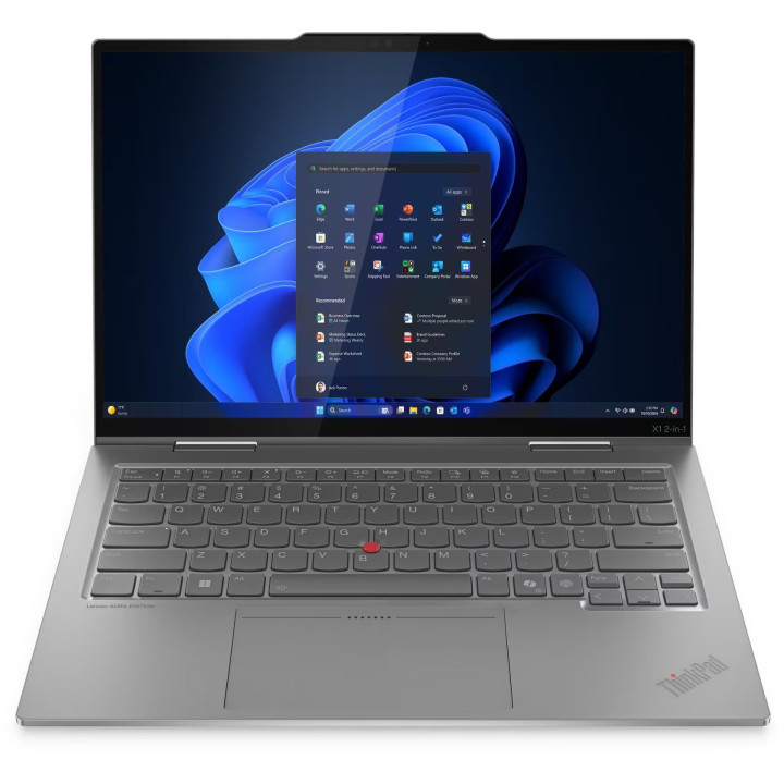 Лаптоп Lenovo ThinkPad X1 2-in-1 G10, 14" 2.8K, Intel Core Ultra 7 265U vPro, 64GB DDR5, 2TB SSD Gen5, Windows 11 Pro - 21NUS0PR