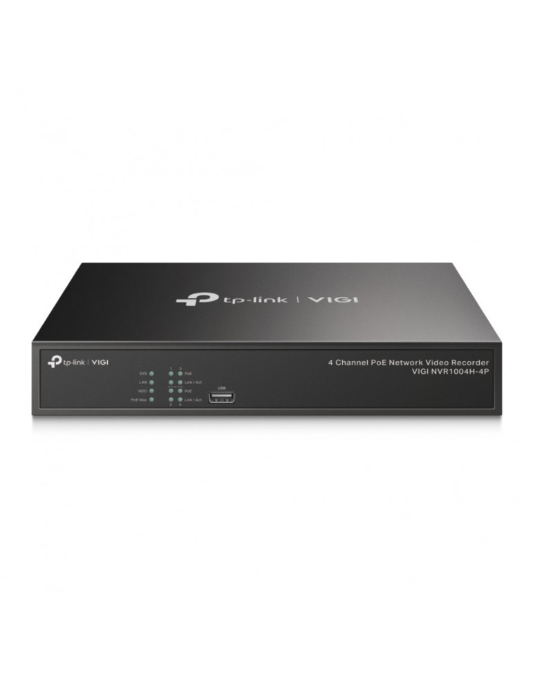 NVR TP-Link VIGI NVR1004H-4P PoE  4-канален