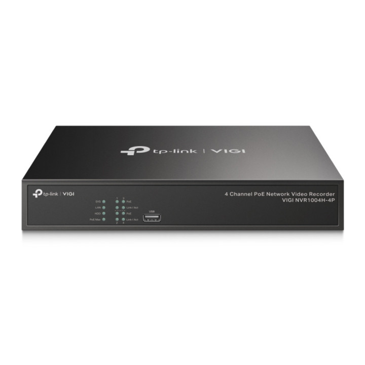 NVR TP-Link VIGI NVR1004H-4P PoE  4-канален
