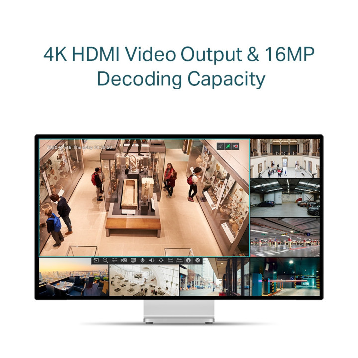 NVR TP-Link VIGI NVR1004H-4P PoE  4-канален