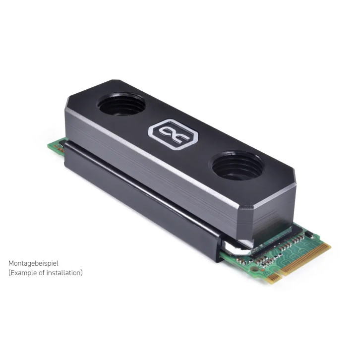 Охладител за SSD Alphacool HDX Apex Acetal M.2 2280, мед, черен - 1021841 - 3