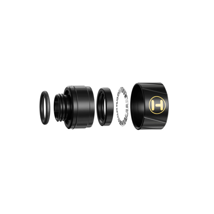 Удължител HYTE Push Connects, G1/4" към G1/4", месинг, черен, 6 бр - FIT-HYTE-001 - 3