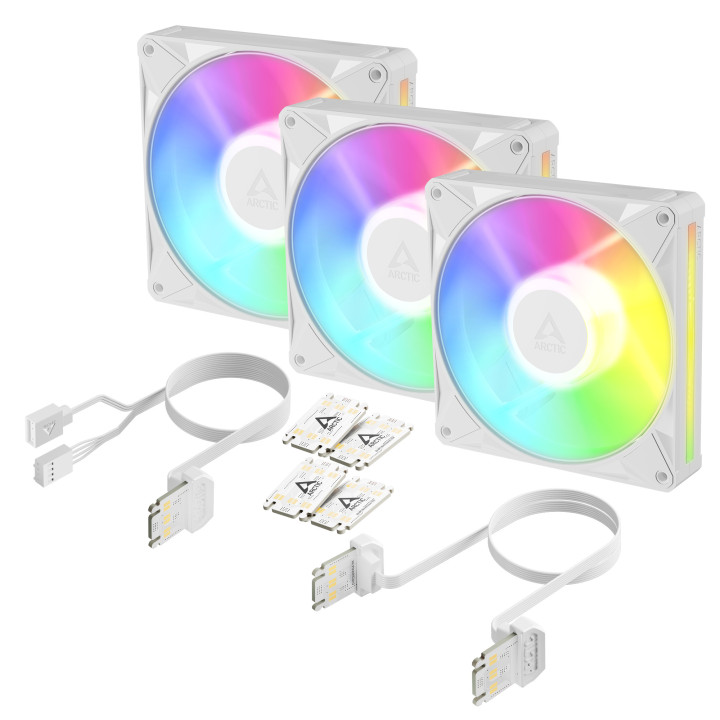 Комплект вентилатори ARCTIC BioniX P14 A-RGB, 140mm PWM 450-2500 RPM - ACFAN00342A - 1