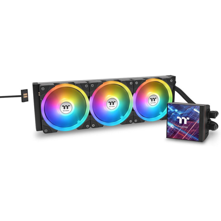 Водно охлаждане за процесор Thermaltake MAGFloe 360 Ultra, 3x120mm вентилатора, RGB подсветка - CL-W432-PL12SW-A - 1
