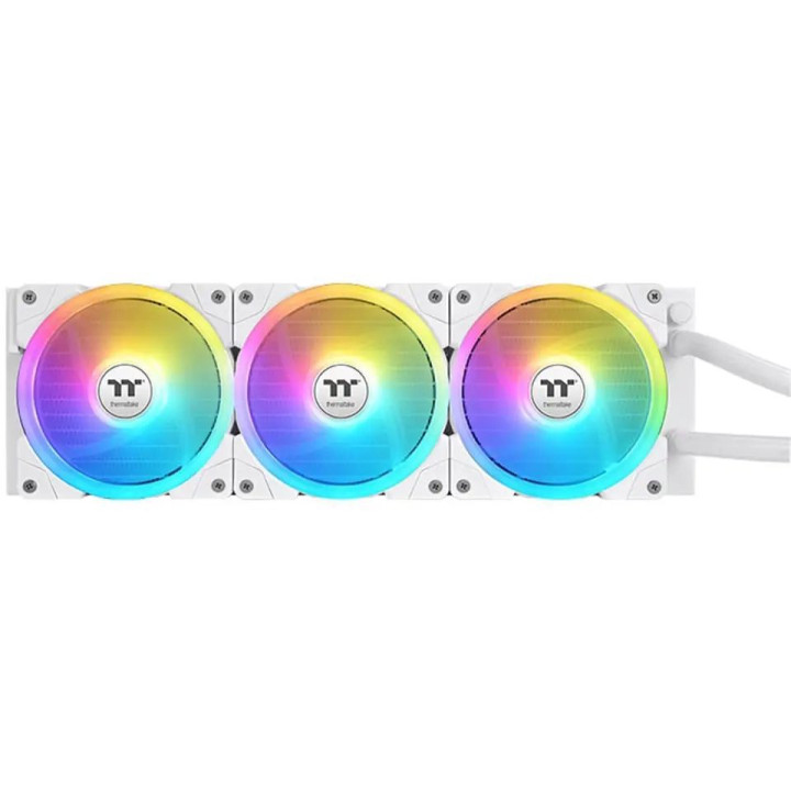 Водно охлаждане за процесор Thermaltake MAGFloe 360 Ultra Snow Edition, 3x120mm вентилатора, RGB подсветка - CL-W433-PL12SW-A - 