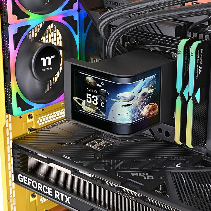 Водно охлаждане за процесор Thermaltake MAGCurve 360 Ultra, 3x120mm ARGB вентилатора - CL-W453-PL12SW-A - 2