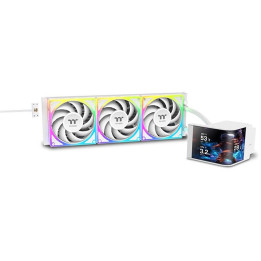 Водно охлаждане за процесор Thermaltake MAGCurve 360 Ultra Snow Edition, 3x120mm ARGB вентилатора - CL-W454-PL12SW-A - 1