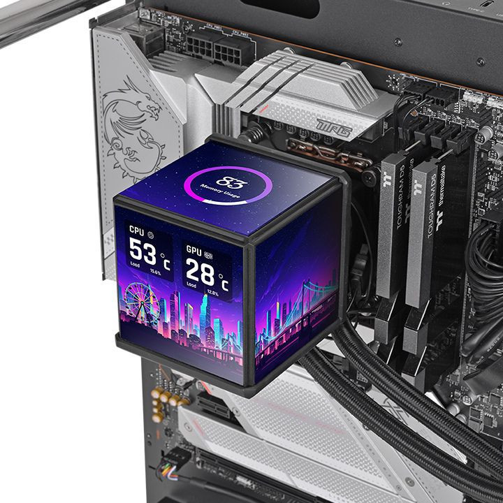 Водно охлаждане за процесор Thermaltake MineCube 360 Ultra, 3x120mm ARGB вентилатори, Intel LGA 1851/1700/1200/AM5/AM4 - CL-W481