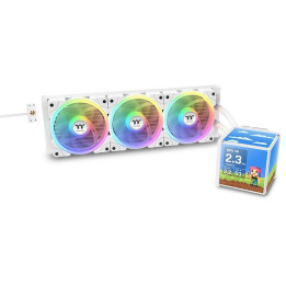 Водно охлаждане за процесор Thermaltake MineCube 360 Ultra Snow Edition, 3x120mm ARGB вентилатора, Intel LGA1851/1700, AMD AM5/A