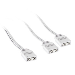 Кабел Kolink ARGB 1-2 Сплитер, 30cm, 3-pin, бял - ZUAD-1627 - 1