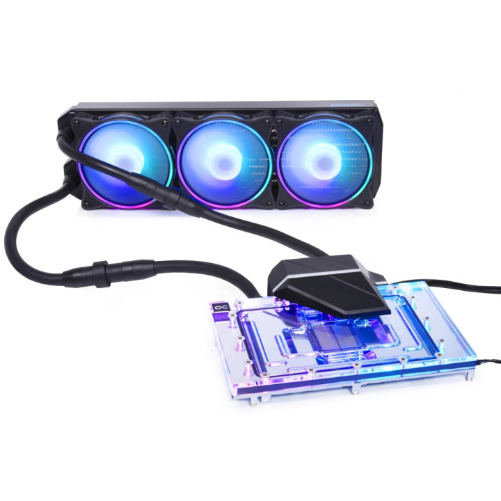Водно охлаждане за видео карта Alphacool Eiswolf 2 AIO, 360mm, RTX 4090 Reference, RGB - AC-1023224 - 1