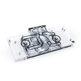 Воден блок за видео карта Alphacool Eisblock Aurora Acryl GPX-A, AMD Radeon RX 6700 XT Reference с backplate, RGB - 1021671 - 1