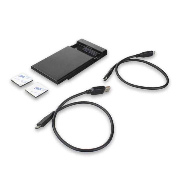 Кутийка за твърд диск ACT AC1225, 2.5", SATA към USB-C 3.2 Gen2 - 3