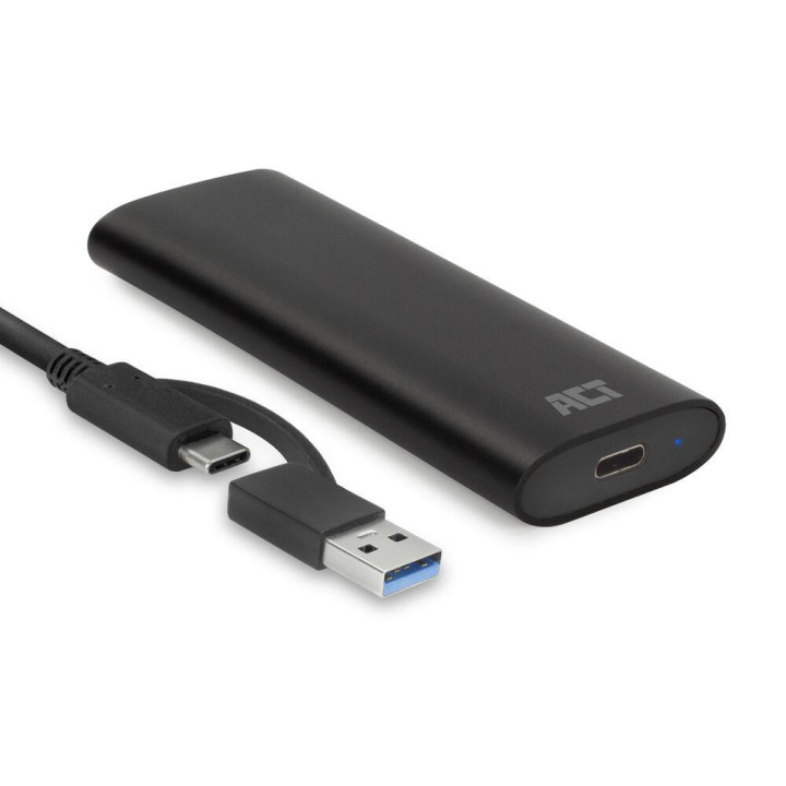 Кутийка за SSD диск ACT AC1615, USB-C M.2 NVMe/PCIe SSD - 1