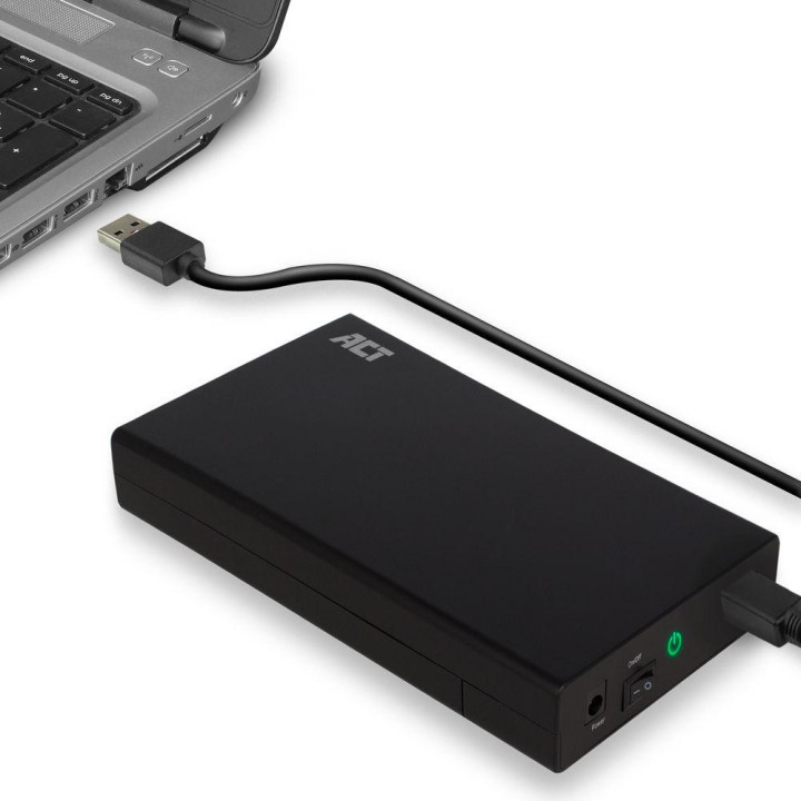 Външна кутийка за твърд диск ACT AC1405, 3.5", SATA към USB 3.0 - 3