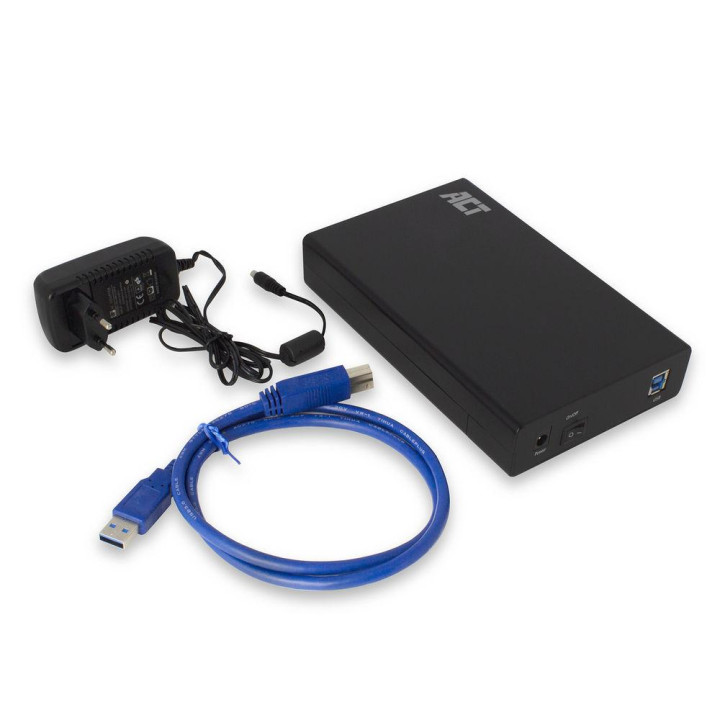 Външна кутийка за твърд диск ACT AC1405, 3.5", SATA към USB 3.0 - 6