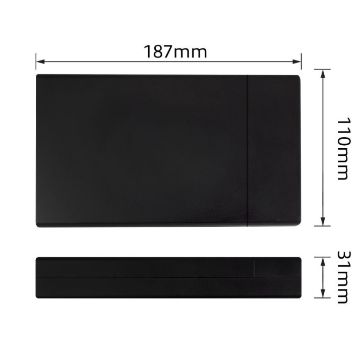 Външна кутийка за твърд диск ACT AC1405, 3.5", SATA към USB 3.0 - 7