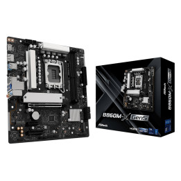 Дънна платка ASRock B860M-X, LGA1851, B860, DDR5, PCIe 5.0 x16, 4x SATA3, 2.5GbE LAN, mATX - 1