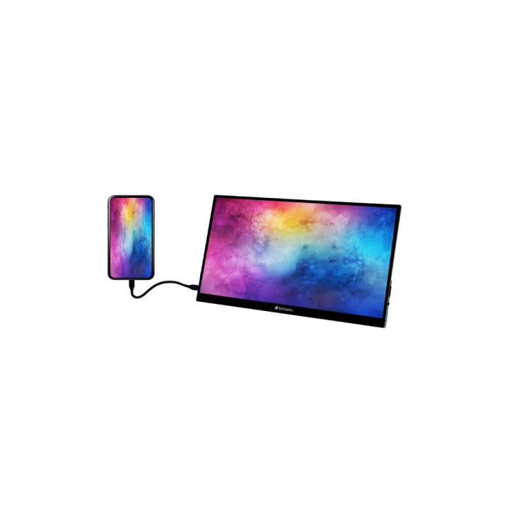 Монитор Verbatim PMT-14, 14" Full HD IPS, Touchscreen, USB-C - 49591 - 3