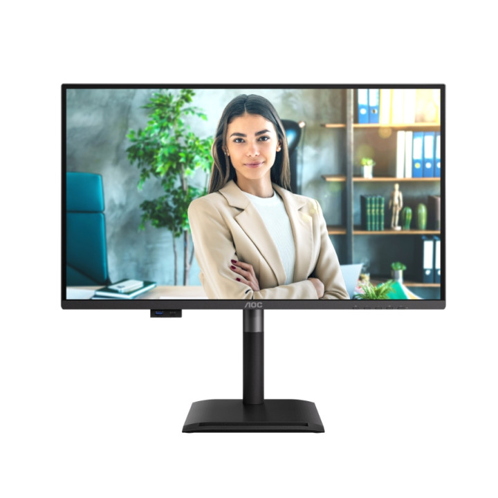 Монитор AOC Q27P4U, 27" (68.58 cm) IPS, WQHD 2560x1440@120Hz, 4ms, 350 cd/m², Adaptive-Sync, USB-C, HDMI, DP, USBHub, регулируем