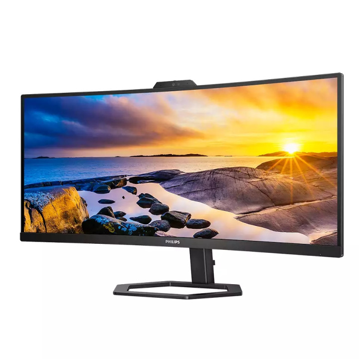 Монитор Philips 34E1C5600HE, 34" Curved WQHD VA 100Hz, 3440x1440, FHD камера, USB-C 65W - 34E1C5600HE/00 - 2