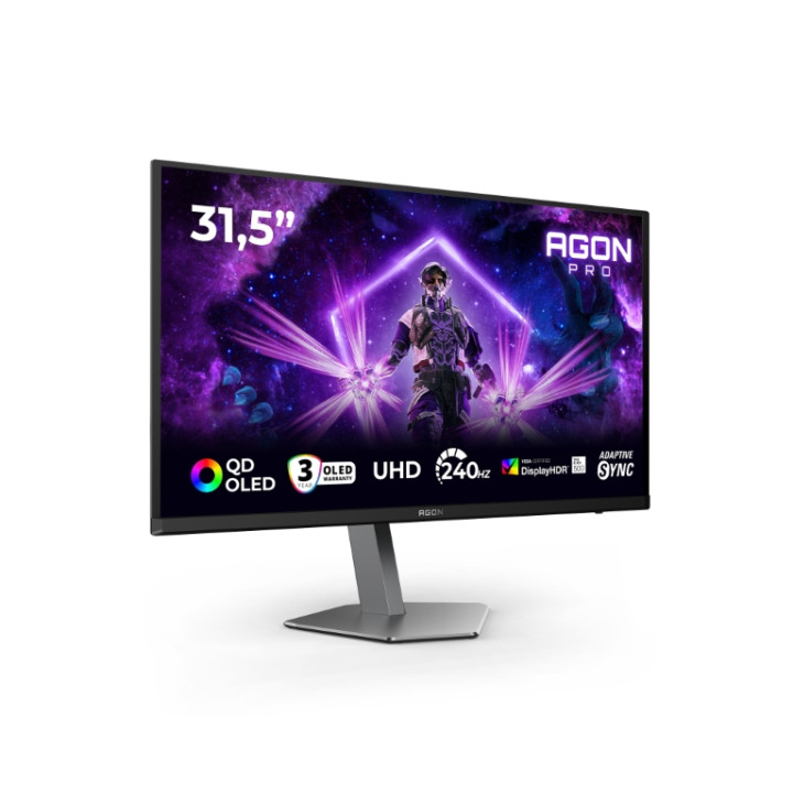 Монитор AOC AG326UZD2, 31.5" QD-OLED 4K@240Hz, Adaptive-Sync, USB-C, KVM - 2