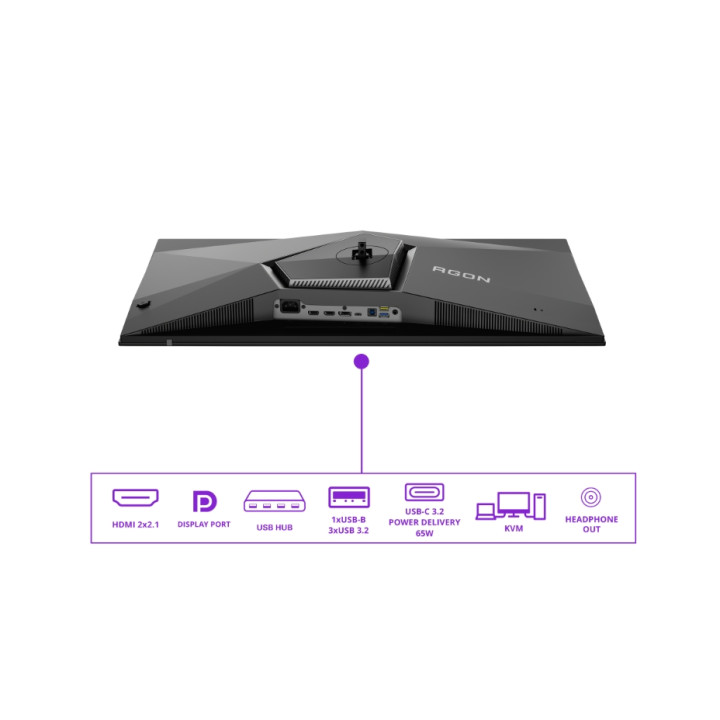 Монитор AOC AG326UZD2, 31.5" QD-OLED 4K@240Hz, Adaptive-Sync, USB-C, KVM - 4
