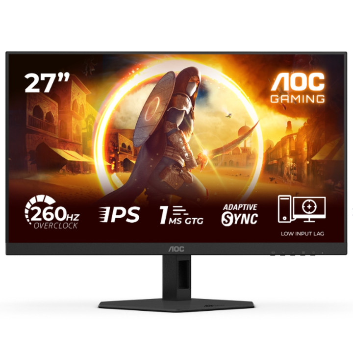 Монитор AOC 27G4ZR, 27" Fast IPS, 1920x1080@260Hz, 1ms, Adaptive-Sync - 1