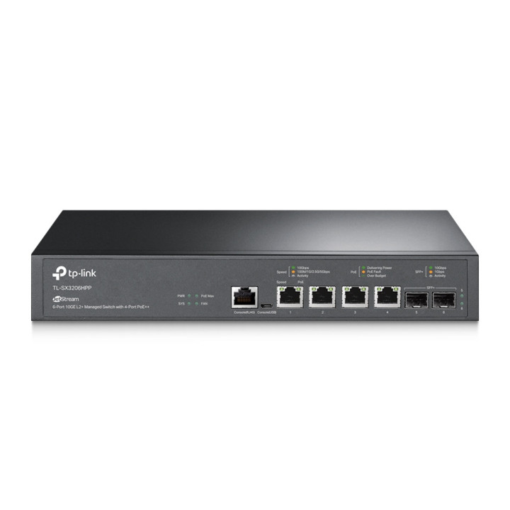 Комутатор TP-Link TL-SX3206HPP JetStream 10GE L2  Managed 6-портов