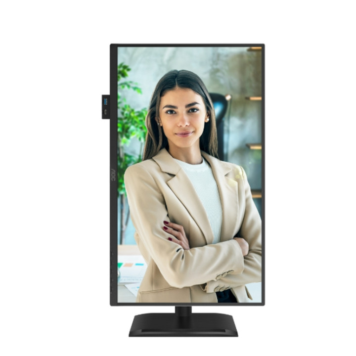 Монитор AOC 24P4U, 23.8" Full HD IPS 120Hz, Adaptive-Sync, USB-C 15W, регулируема височина - 7