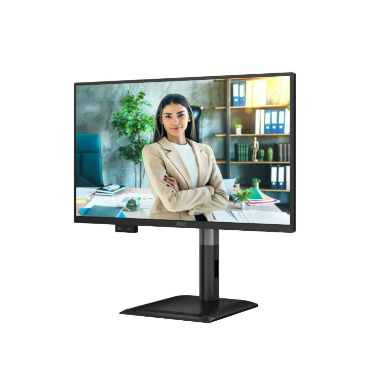 Монитор AOC 24P4U, 23.8" Full HD IPS 120Hz, Adaptive-Sync, USB-C 15W, регулируема височина - 9