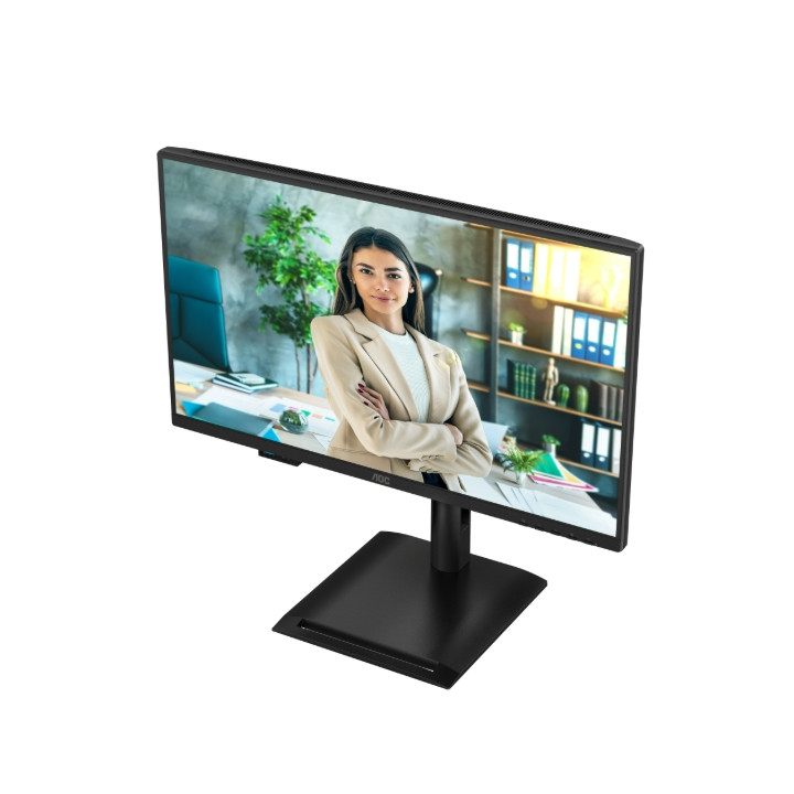 Монитор AOC 24P4U, 23.8" Full HD IPS 120Hz, Adaptive-Sync, USB-C 15W, регулируема височина - 10