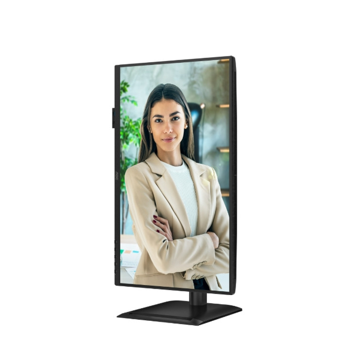 Монитор AOC 24P4U, 23.8" Full HD IPS 120Hz, Adaptive-Sync, USB-C 15W, регулируема височина - 12