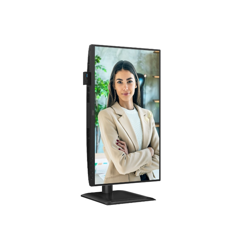 Монитор AOC 24P4U, 23.8" Full HD IPS 120Hz, Adaptive-Sync, USB-C 15W, регулируема височина - 13