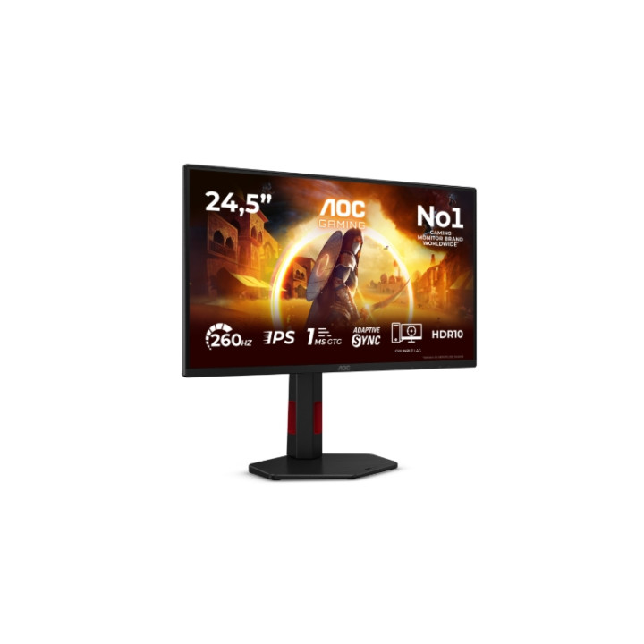 Монитор AOC 25G4ZR, 24.5" Fast IPS, 1920x1080@260Hz, 1ms, Adaptive-Sync - 2