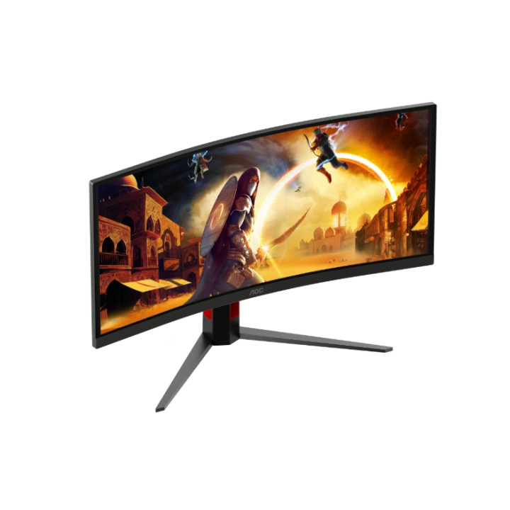 Монитор AOC CU34G4CA, 34" Curved VA WLED, 3440x1440@180Hz, 1ms, Adaptive-Sync, Height Adjust - 7