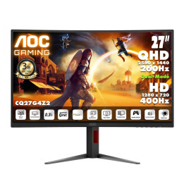 Монитор AOC CQ27G4Z2, 27" Curved QHD VA 240Hz, 1ms, Adaptive-Sync - 1