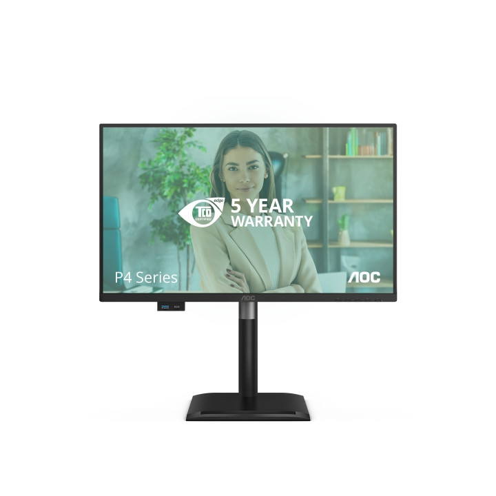 Монитор AOC 24P4CV, 23.8" Full HD IPS 120Hz, FlickerFree, Anti-Blue Light, USB hub, RJ45 - 5